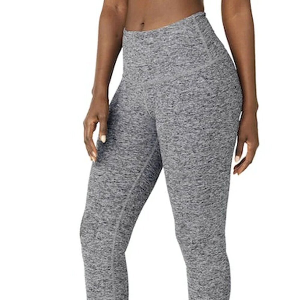 Beyond Yoga Grey Space Dye High Rise Leggings